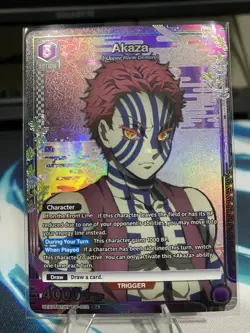 Union Arena Akaza 1 Star Alt Art (Rare) Demon Slayer Volume 2 English - Image 2