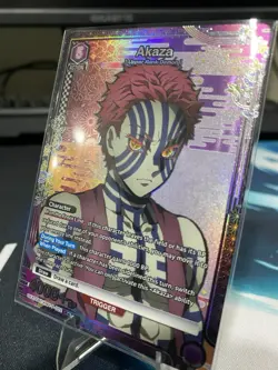Union Arena Akaza 1 Star Alt Art (Rare) Demon Slayer Volume 2 English - Image 4