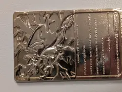 Vintage Pokemon Limited Edition 1999 Charizard 23K Gold Plated Trading Card BK - Image 2