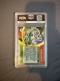 Topps 2004 Pokemon Advanced Challenge Rayquaza Foil Card #54 PSA 6 - Image 2