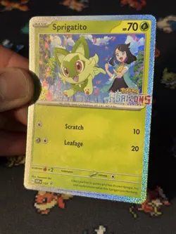 Pokemon Cards Sprigatito SVP191 Horizons STAMPED Promo - (NM) - Image 2