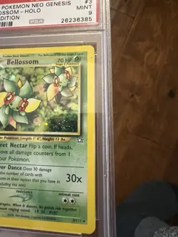 Pokemon Neo Genesis Bellossom 3/111 1st Edition Holo PSA 9 2000 Wizards + Swirl - Image 3