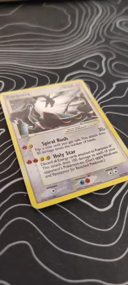 Pokemon TCG Rayquaza Gold Star Deoxys Card 107/107 Raw, Played - Image 4
