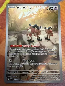 Pokemon SV: 151 Mr. Mime 179/165 - Illustration Rare Holo - Image 1