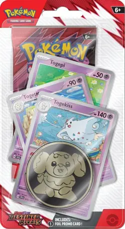 NEW Pokemon Destined Rivals Premium Checklane Blister Togekiss, Togetic, Togepi - Image 1