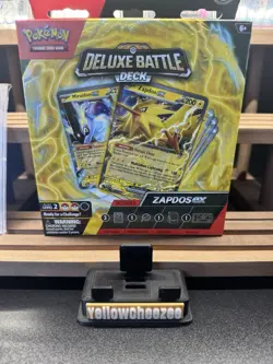 Pokemon TCG Deluxe Battle Deck Zapdos ex 60-Card Deck Foil Cards English 2024 - Image 1