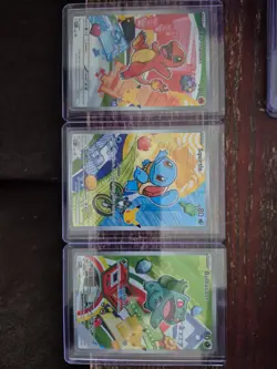 Pokemon First Partner Illustration Collection Series 1 Kanto Gen 1 Starters Set - Image 1