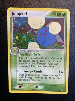 Pokemon Jumpluff EX Team Rocket Returns 11/109 Holo Rare Near Mint SWIRL! - Image 1