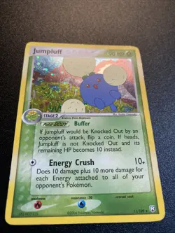 Pokemon Jumpluff EX Team Rocket Returns 11/109 Holo Rare Near Mint SWIRL! - Image 2