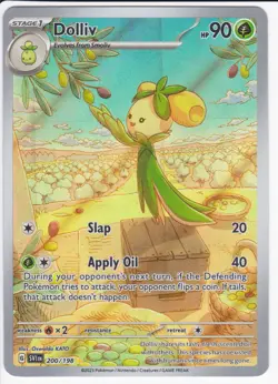 Dolliv 200/198 Illustration Rare Scarlet & Violet Pokemon Holo Moderately Played - Image 1