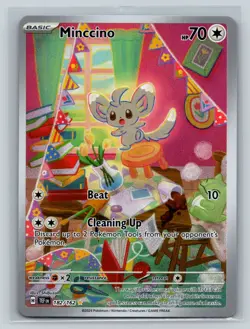 Pokemon TCG Minccino 182/162 Illustration Rare Temporal Forces - Image 1