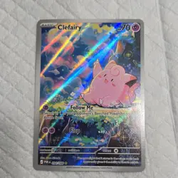 Pokemon Lillie's Clefairy ex 184/159 Sv09 Special Illustration Rare Holo Full A… - Image 1