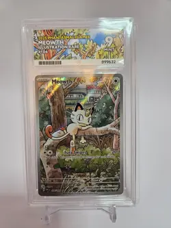 Pokemon TCG Meowth 106/094 Phantasmal Flames Illustration Rare Ace 9 - Image 1