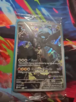 Pokemon N's Zekrom 031 Mega Evolution PC Promo Pokemon Center Stamped Sealed - Image 2