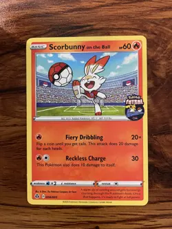 Pokemon TCG Scorbunny on the Ball #004 Promo - Image 1