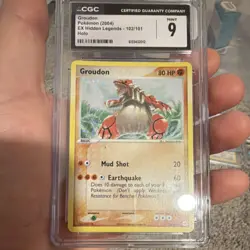 The Pokemon Company Groudon ex 102/101 Hidden Legends Holo CGC 9 Secret Rare - Image 1