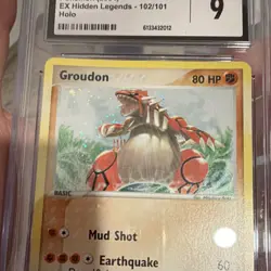 The Pokemon Company Groudon ex 102/101 Hidden Legends Holo CGC 9 Secret Rare - Image 2