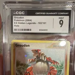 The Pokemon Company Groudon ex 102/101 Hidden Legends Holo CGC 9 Secret Rare - Image 4