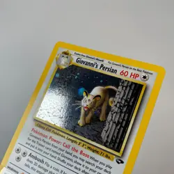 SWIRL Giovanni's Persian Pokemon TCG 8/132 Gym Challenge Holo Rare Unlimited LP - Image 4