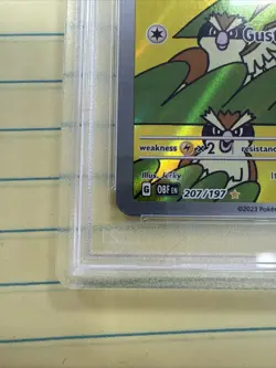 Pidgey Illustration Rare Holo Obsidian Flames #207 PSA 10 Pokemon 2023 - Image 5