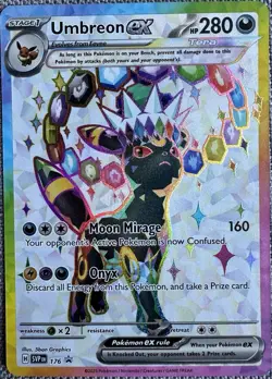 POKEMON TCG UMBREON EX SVP BLACK STAR PROMO HOLO SVP EN 176 HP 280 ENGLISH - Image 1