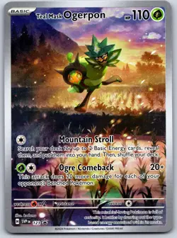 Teal Mask Ogerpon 123 Holo Promo Scarlet & Violet Promo Pokemon Near Mint - Image 1