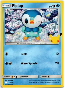 PIPLUP - 020/025 McDonald's 25th Anniversary Promos - POKEMON NM/M - Image 1