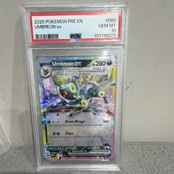 Pokemon TCG Umbreon ex 060/131 SV Holo EN PSA 10 - Image 1