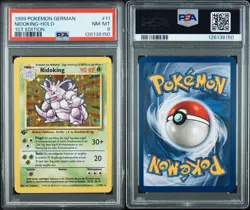 Pokemon Base Set Nidoking German Holo 1st Edition PSA 8 11/102 1999 - Image 3
