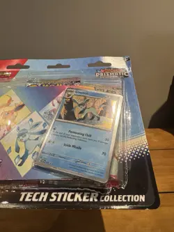 Pokemon TCG Prismatic Evolutions Tech Sticker Collection 3 Packs RANDOM Promo - Image 4