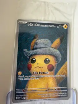 Pokemon TCG Pikachu With Grey Felt Hat Van Gogh Black Star Promo #085 Sealed - Image 4