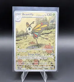 Pokemon Beautifly 219/217 2026 Regular 130 HP Stun Spore Energy Straw - Image 1