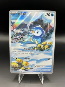Pokemon Piplup 098/094 Illustration Rare Me02 Phantasmal Flames Near Mint - NM - Image 1