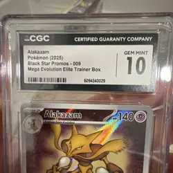 The Pokemon Company Alakazam 009 Mega Evolution Promo Holo CGC 10 140 HP 2025 - Image 2