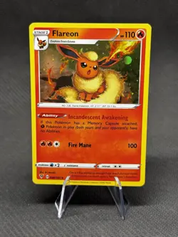 Pokemon TCG - Flareon - 026/185 - Vivid Voltage - NM Cosmos Holo Rare (2020) - Image 1