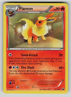 Flareon 12/108 Uncommon Dark Explorers Pokemon NM - Image 1