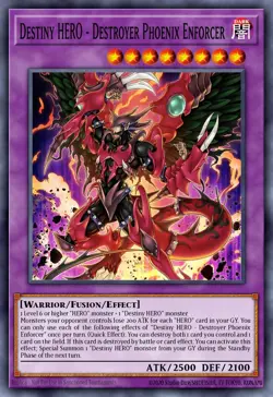 Destiny HERO - Destroyer Phoenix Enforcer MP25-EN273 1st ED YuGiOh ULTRA RARE - Image 1
