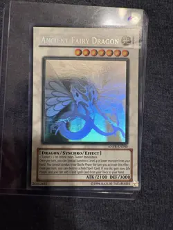 Yu-Gi-Oh! Ancient Fairy Dragon ANPR-EN040 Ancient Prophecy Ghost Rare Holo - Image 1