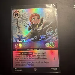 Anna - Little Sister (Epic) 209/204 Winterspell Holo Disney Lorcana - Image 1