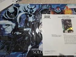 Bandai Union Arena Solo Leveling Playmat & Action Point Cards Set - Image 1