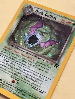 Dark Golbat Holo 7/82 Team Rocket WOTC Pokemon Card NM Vintage - Image 1
