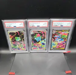Pokemon Cards, Bulbasaur Ivysaur Mega Venusaur EX 064 065 087 M1L JAP PSA 10 - Image 1