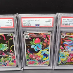 Pokemon Cards, Bulbasaur Ivysaur Mega Venusaur EX 064 065 087 M1L JAP PSA 10 - Image 3