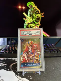 One Piece Card Monkey D.LuffyP-043 Promo Weekly Shonen Jump - PSA 10 GEM-MT - Image 1