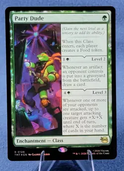 Party Dude (Foil) 128 R Mtg Teenage Mutant Ninja Turtles NM 🔮 * - Image 1