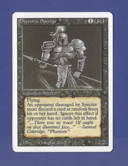 1994 Magic the Gathering - Hypnotic Specter - Summon Specter - Revised MTG - Image 1