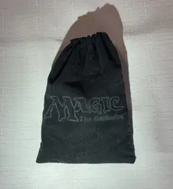 Vintage MTG Magic The Gathering Counter Bag with Counters - Felt or Flannel RARE - Image 1
