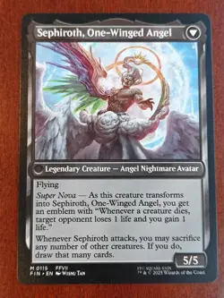MTG Sephiroth, Fabled SOLDIER - Final Fantasy (FIN) Normal #115 Near Mint - Image 2