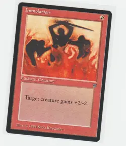 Magic the Gathering ~ MTG ~ 1x Immolation ~ LEGENDS ~ M/NM - Image 1