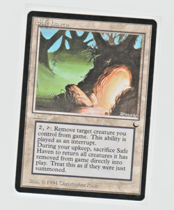 Magic the Gathering ~ MTG ~ 1x Safe Haven ~ LP ~ THE DARK - Image 1
